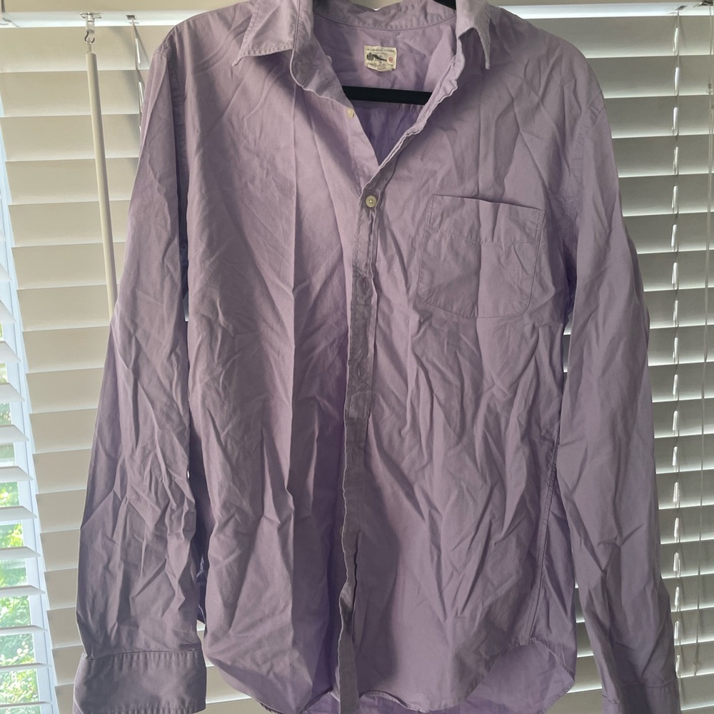 Mens JCREW long sleeve polo shirt